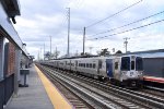 The westbound heads away from NHP station 